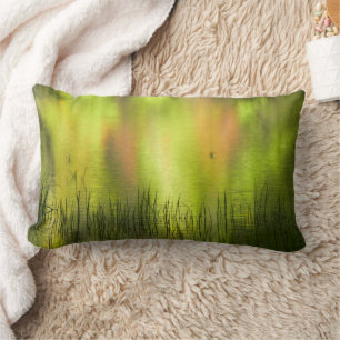 Reflections in Mirror Lake Yosemite Lumbar Cushion