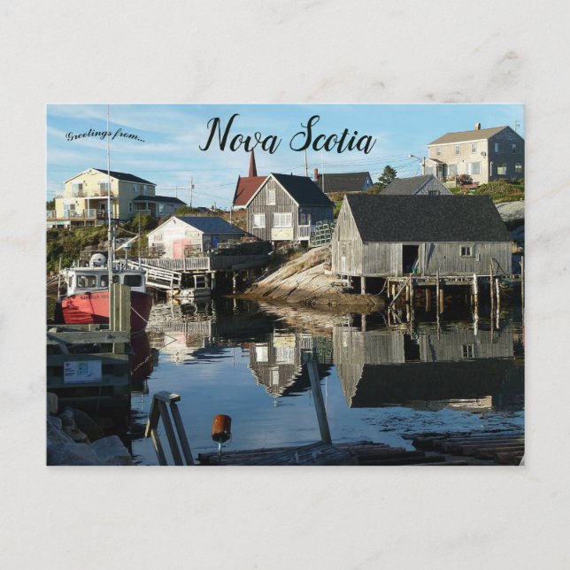 Reflections in Nova Scotia Postcard (Front)