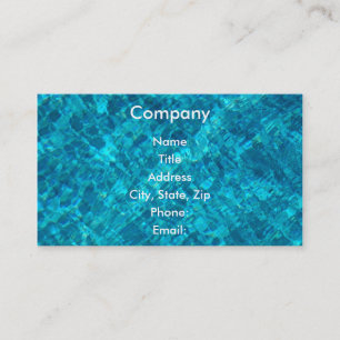 Reflections in Pool Water Business Card