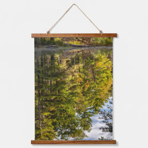 Reflections in Red Eagle Pond   White Mountains Hanging Tapestry