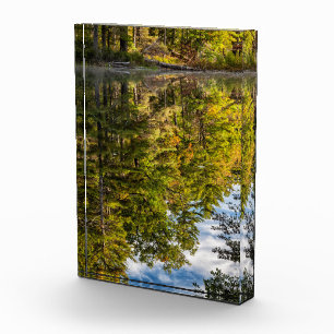 Reflections in Red Eagle Pond White Mountains Photo Block