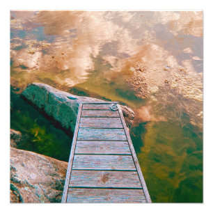 Reflections in the swedish archipelago photo print