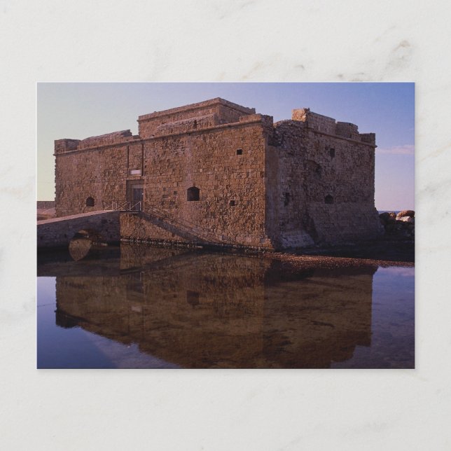 Reflections, Mediaeval Fort, Nea Paphos, Cyprus Postcard (Front)