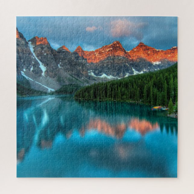 Reflections Moraine Lake Banff National Park Jigsaw Puzzle (Vertical)