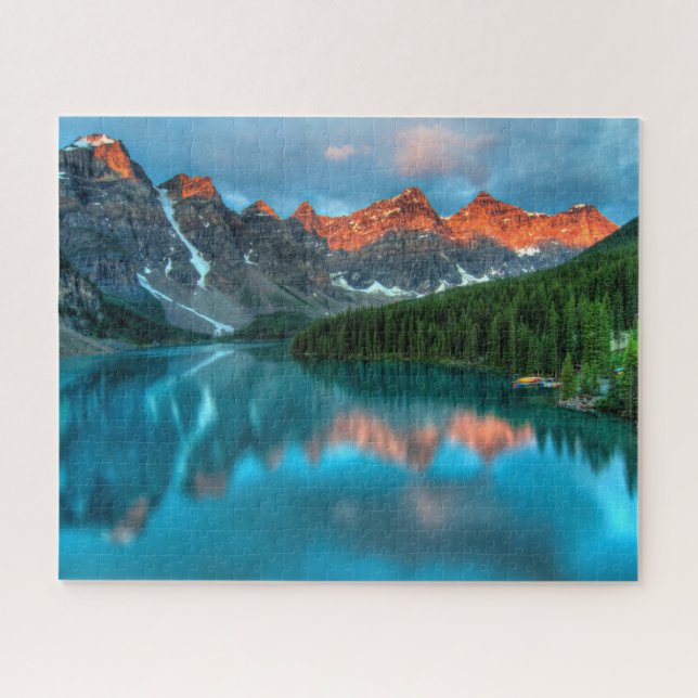 Reflections Moraine Lake Banff National Park Jigsaw Puzzle (Horizontal)