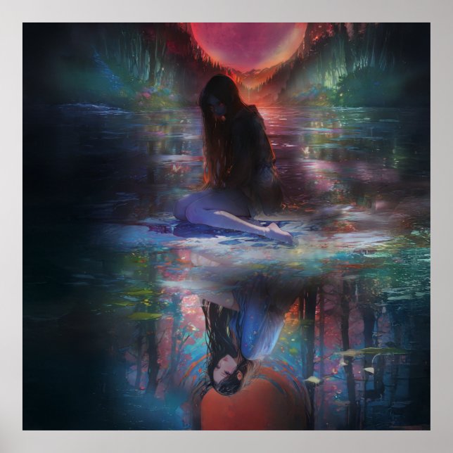 Reflections of a Mystic Moonlight Poster (Front)