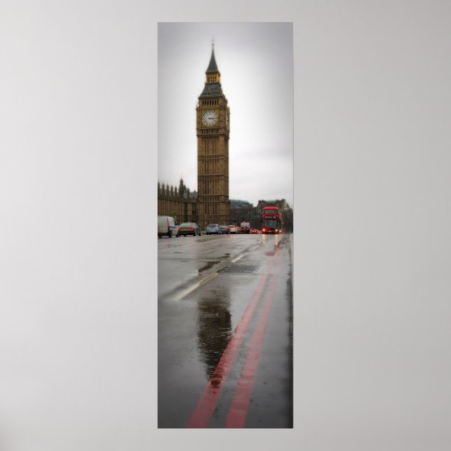 Reflections of Big Ben - London Poster (Front)