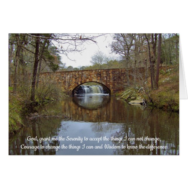 Reflections of Bridge Serentity Prayer (Front Horizontal)
