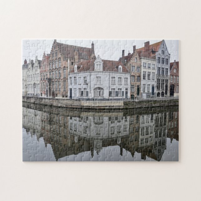 Reflections of Buildings in River Water Jigsaw Puzzle (Horizontal)