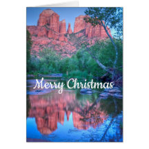 Reflections of Cathedral rock, Merry Christmas