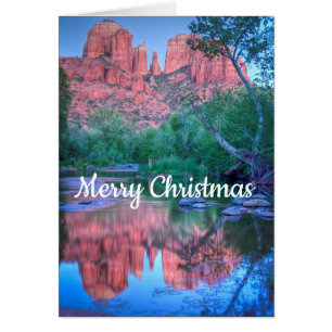 Reflections of Cathedral rock, Merry Christmas