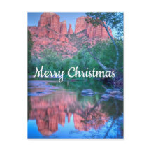 Reflections of Cathedral rock, Merry Christmas