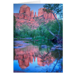 Reflections of Cathedral rock,  Sedona, Arizona