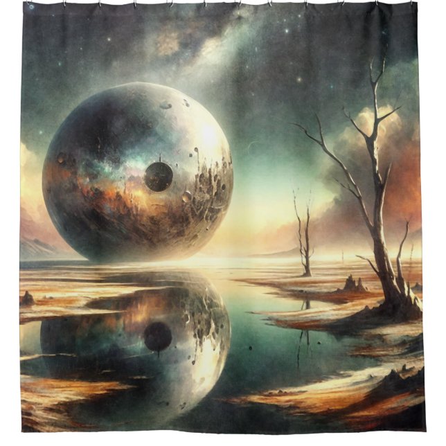 Reflections of Chaos Shower Curtain (Front)