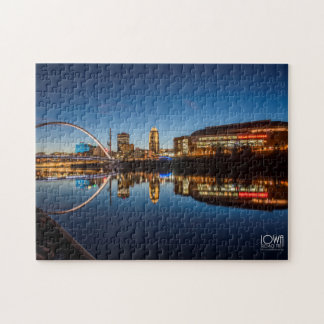 Reflections of Downtown Des Moines, Iowa Jigsaw Puzzle