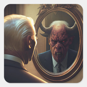 Reflections of Evil Square Sticker
