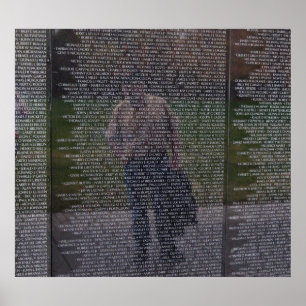 Reflections of Fallen Brothers at the Wall Poster