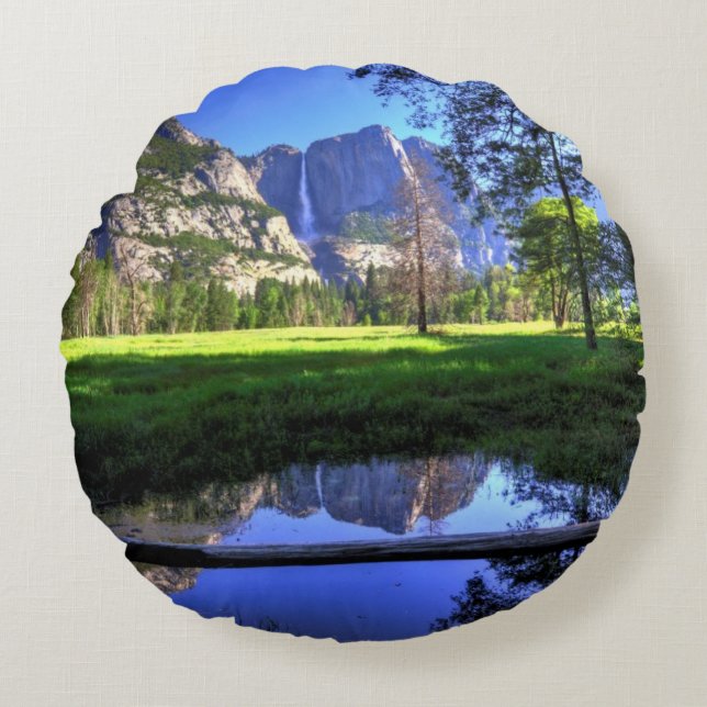 Reflections of Falls Round Cushion (Front)