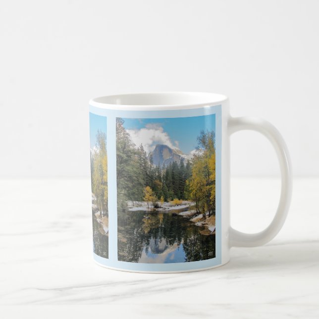 Reflections Of Half Dome Coffee Mug (Right)