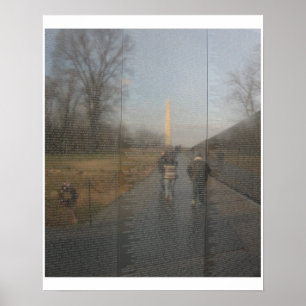 Reflections of History-Vietnam War Wall of Names Poster