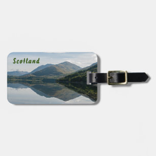 Reflections of mountains in Loch Creran - Scotland Luggage Tag