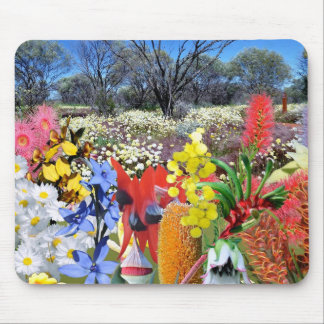 REFLECTIONS OF OZ Australian Wildflowers Mouse Mat