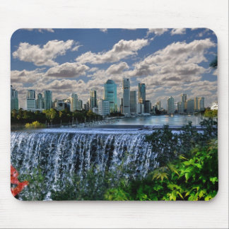 REFLECTIONS OF OZ  Brisbane River Waterfalls Mouse Mat