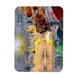 REFLECTIONS OF OZ Mt Beauty  Kings Canyon Magnet