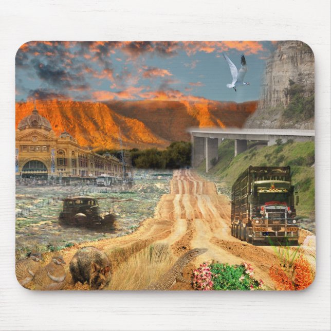 REFLECTIONS OF OZ Oodnadatta Track Mouse Mat (Front)