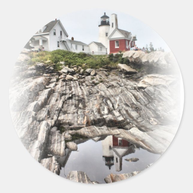 Reflections of Pemaquid Classic Round Sticker (Front)