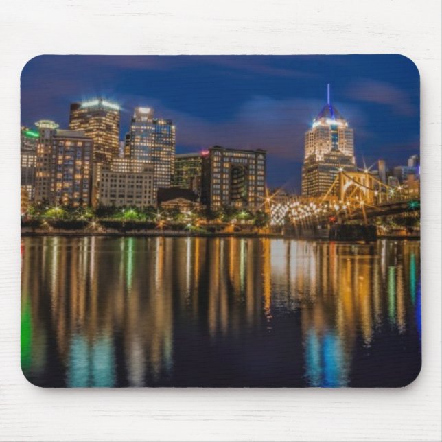 Reflections of Pittsburgh Mouse Mat (Front)