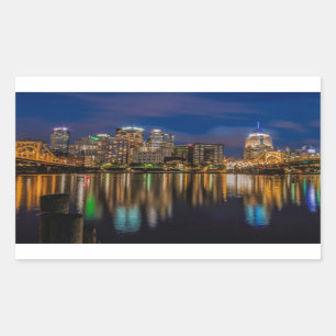 Reflections of Pittsburgh Rectangular Sticker