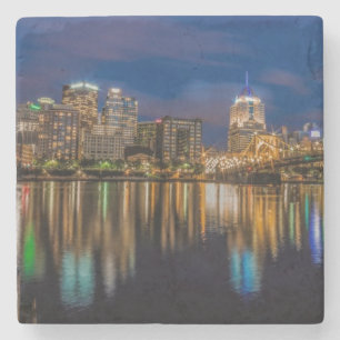 Reflections of Pittsburgh Stone Coaster