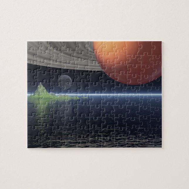 Reflections of Saturn Jigsaw Puzzle (Horizontal)