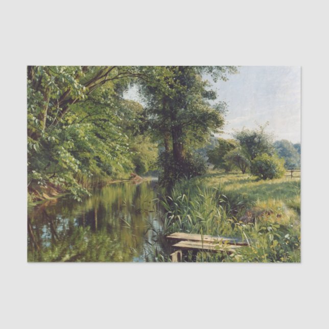 Reflections of Spring by Peder Mork Monsted Tissue Paper (Front)