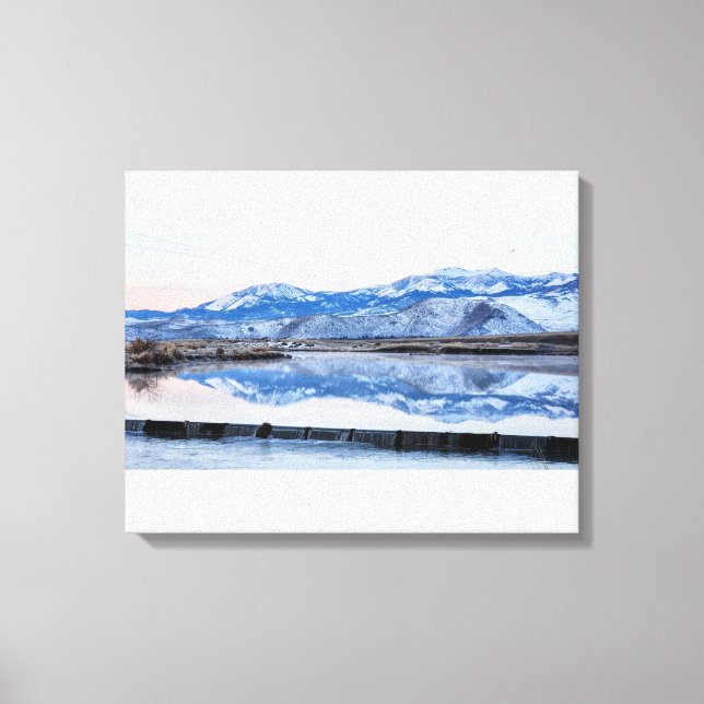 Reflections of the Sierras in Reno Canvas Print (Front)