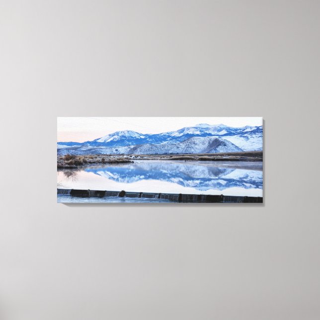 Reflections of the Sierras in Reno Canvas Print (Front)