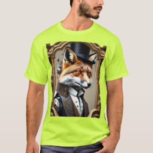 🦊 Reflections of Time Fox Royalty Meets Futuris T-Shirt