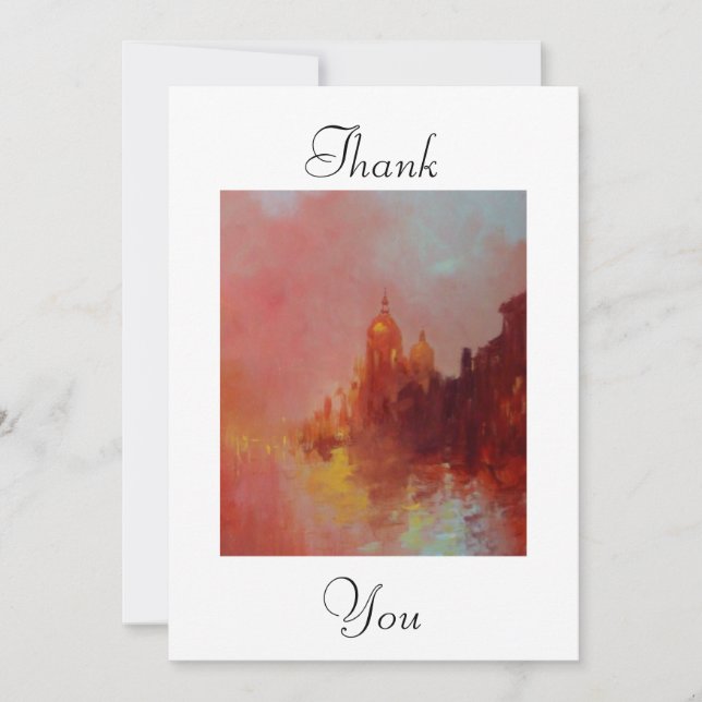 Reflections of Venice Thank You Card (Front)