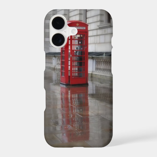 Reflections on a Red Phone Box iPhone 7 Case (Back)