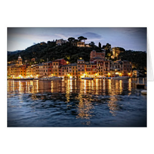Reflections on Portofino, Italia - Notecard