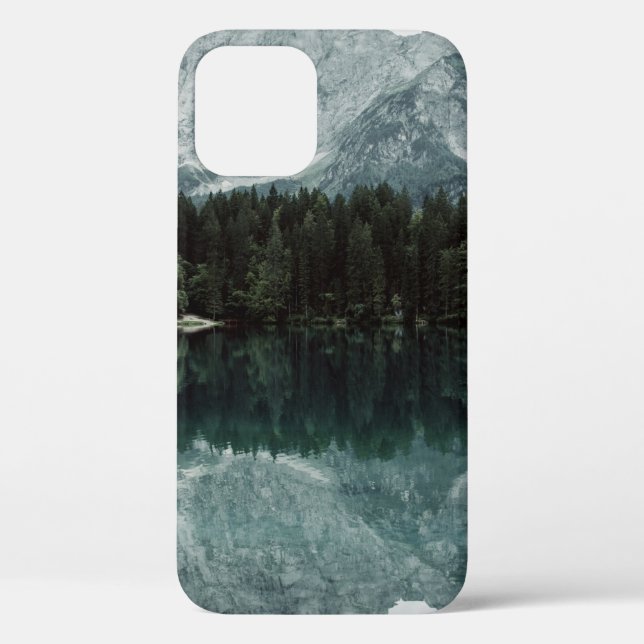 REFLECTIONS ON TREES ON LAKE Case-Mate iPhone CASE (Back)