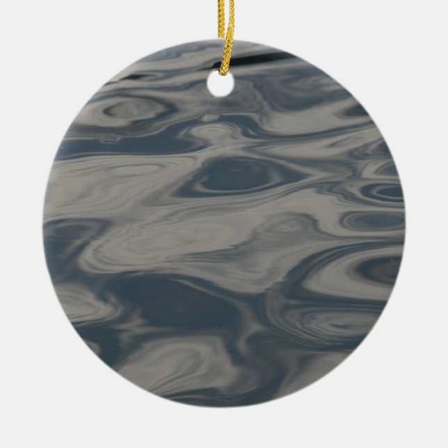 Reflections on Water Ceramic Tree Decoration (Front)