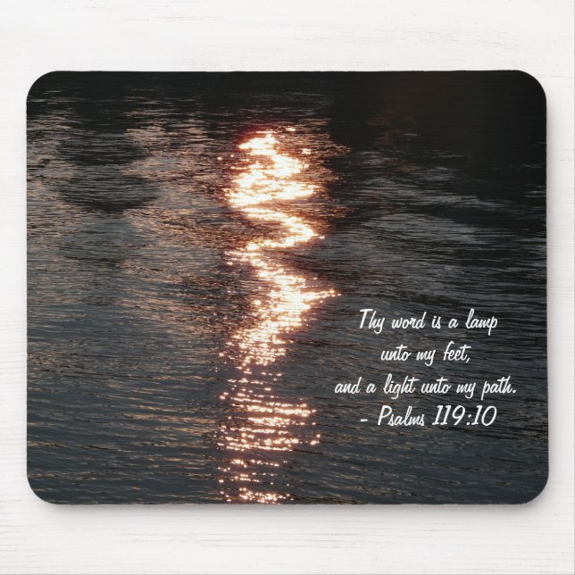 Reflections on Water-Scripture Mouse Mat (Front)
