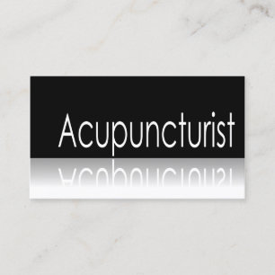 Reflective - Acupuncturist - Business Card