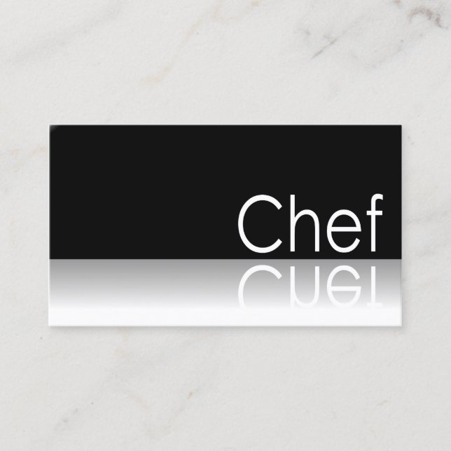 Reflective - Chef - Business Card (Front)