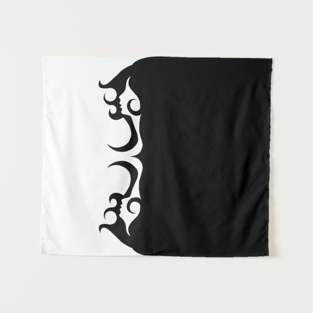 Reflective Deco Mod Woman Tapestry (Front (Horizontal))