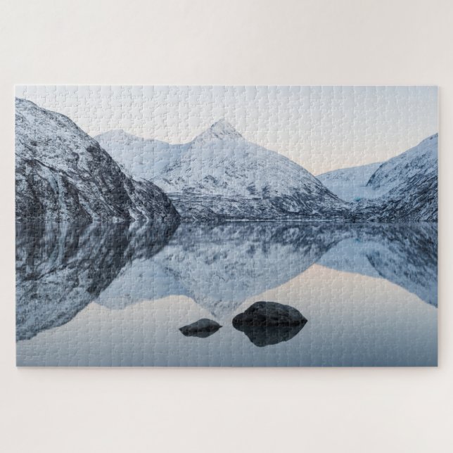 Reflective Portage Lake Jigsaw Puzzle (Horizontal)