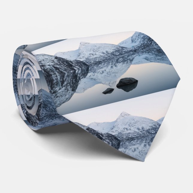 Reflective Portage Lake Tie (Rolled)