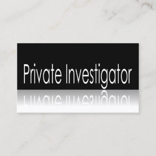 Reflective - Private Investigator - Business Card